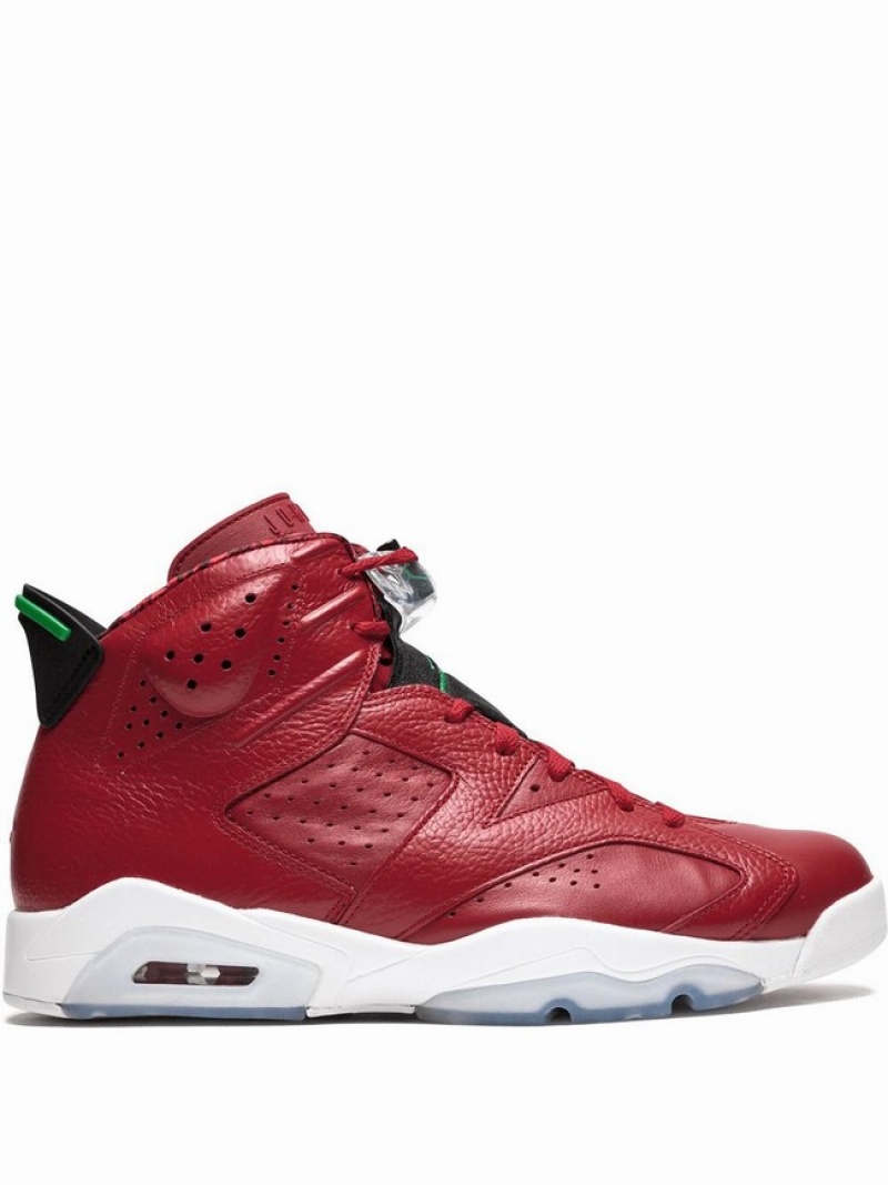 Red Men\'s Nike Spiz\'ike High Top Air Jordan 6 | TIDHSJ-617