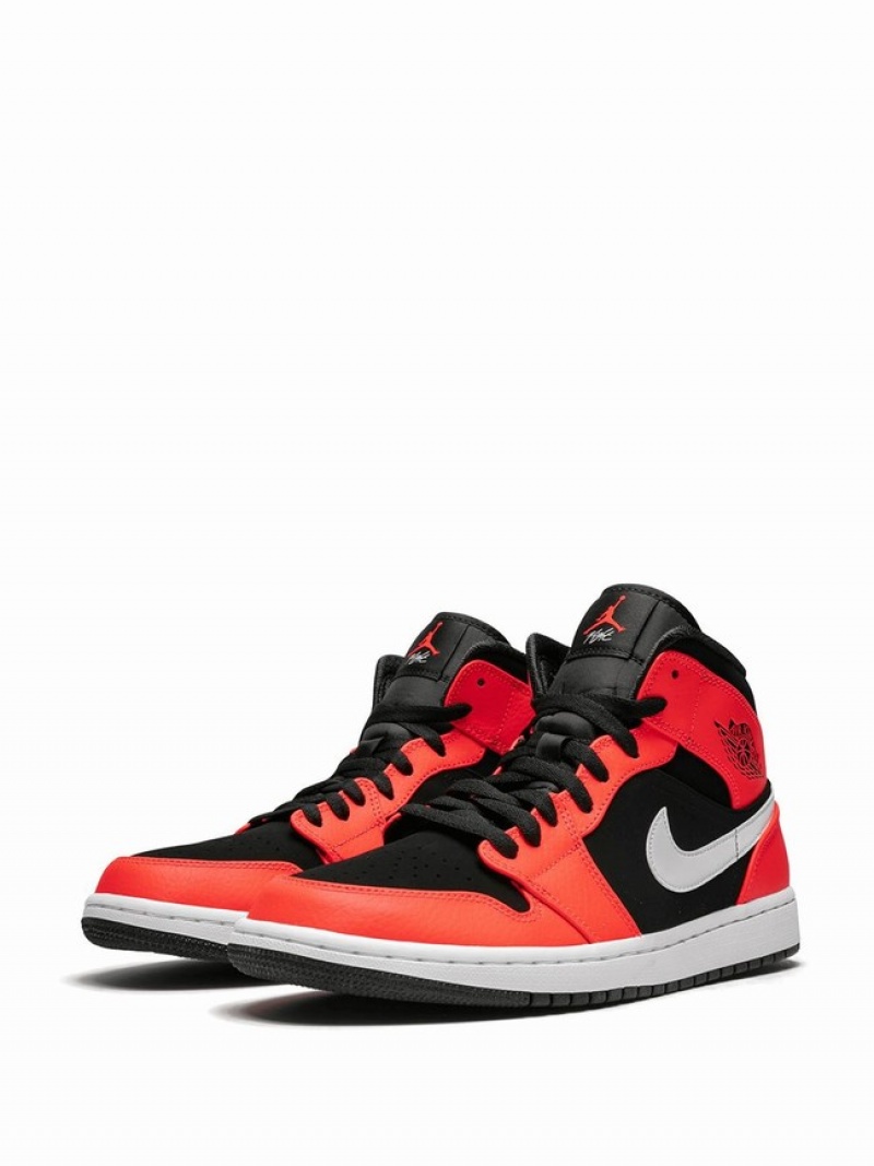 Red / Black Men's Nike Mid Infrared 23 Air Jordan 1 | UAKTGH-301