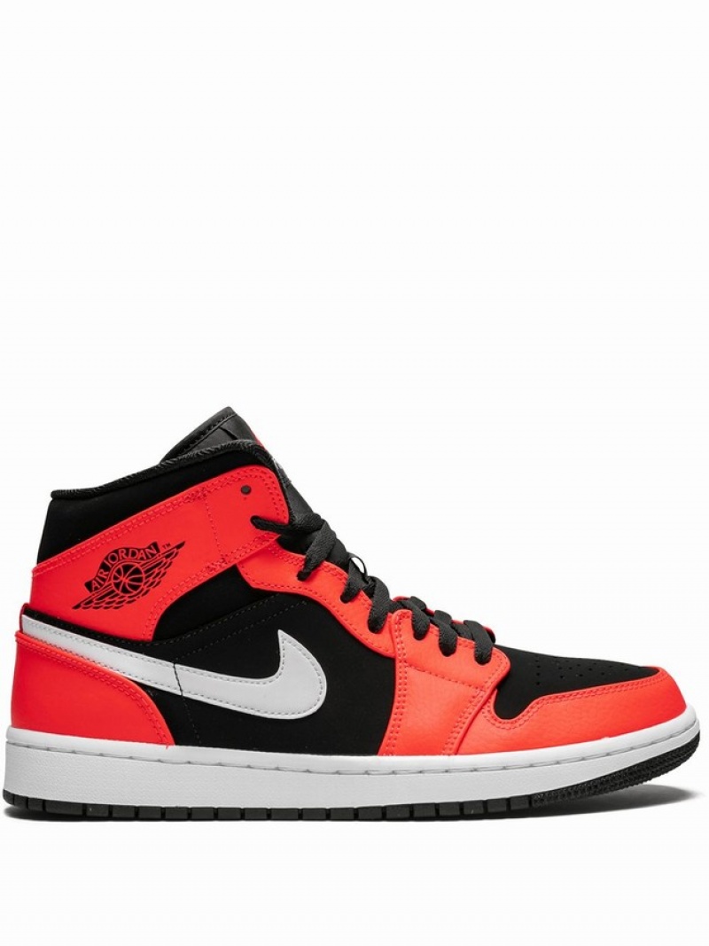 Red / Black Men\'s Nike Mid Infrared 23 Air Jordan 1 | UAKTGH-301