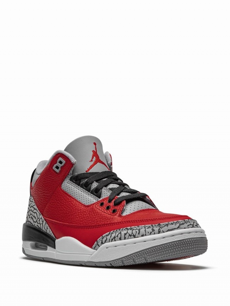 Red / Black Men's Nike Retro SE Unite - Chi Exclusive Air Jordan 3 | AESGUQ-762