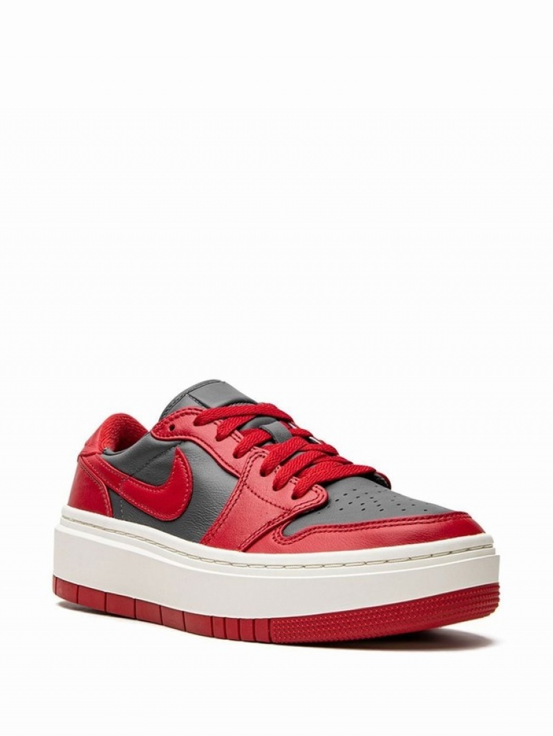 Red / Black Women's Nike Elevate Air Jordan 1 | SDGCWH-593