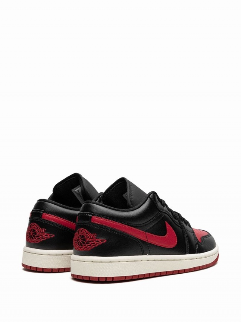 Red / Black Women's Nike Low Bred Sail Air Jordan 1 | CYXTWJ-175