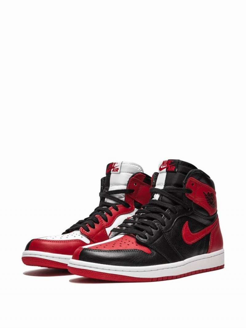 Red / Black Women's Nike Retro High OG NRG Homage 2 Home (Non-Numbered) Air Jordan 1 | LRWZGV-067