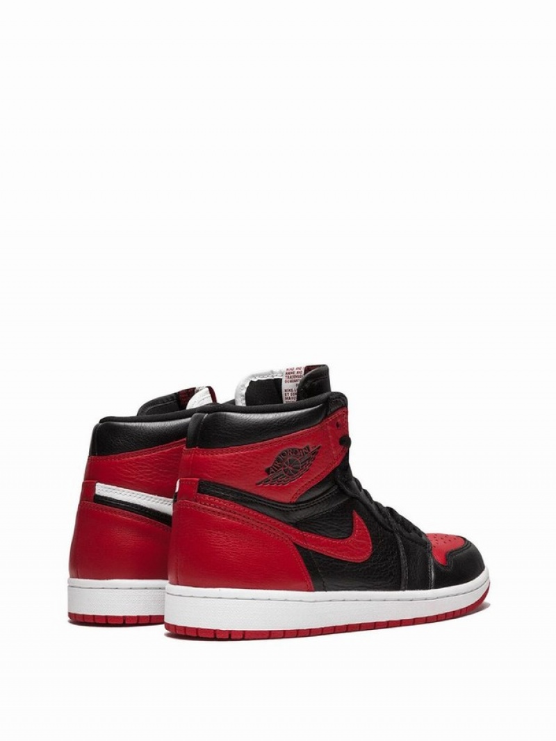 Red / Black Women's Nike Retro High OG NRG Homage 2 Home (Non-Numbered) Air Jordan 1 | LRWZGV-067