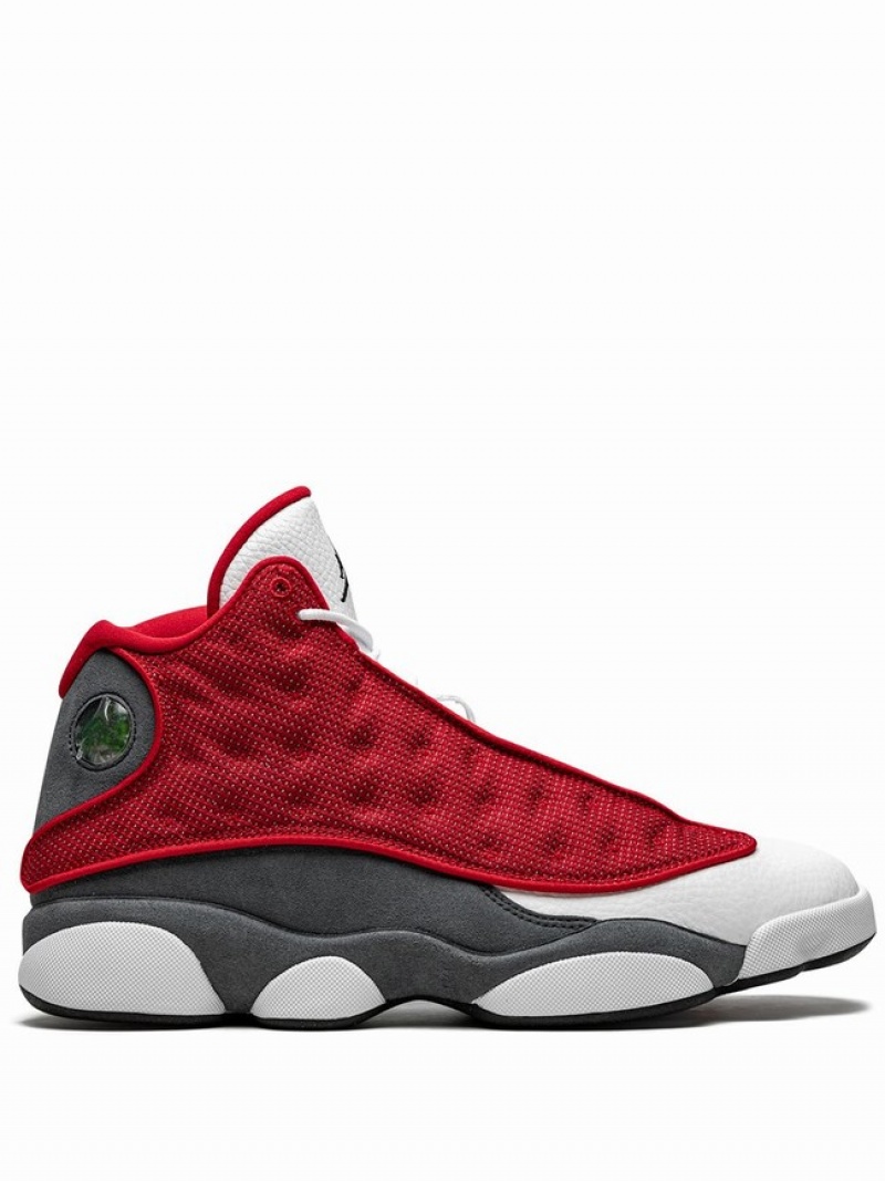 Red / White Men\'s Nike Retro Air Jordan 13 | QZGMUO-605