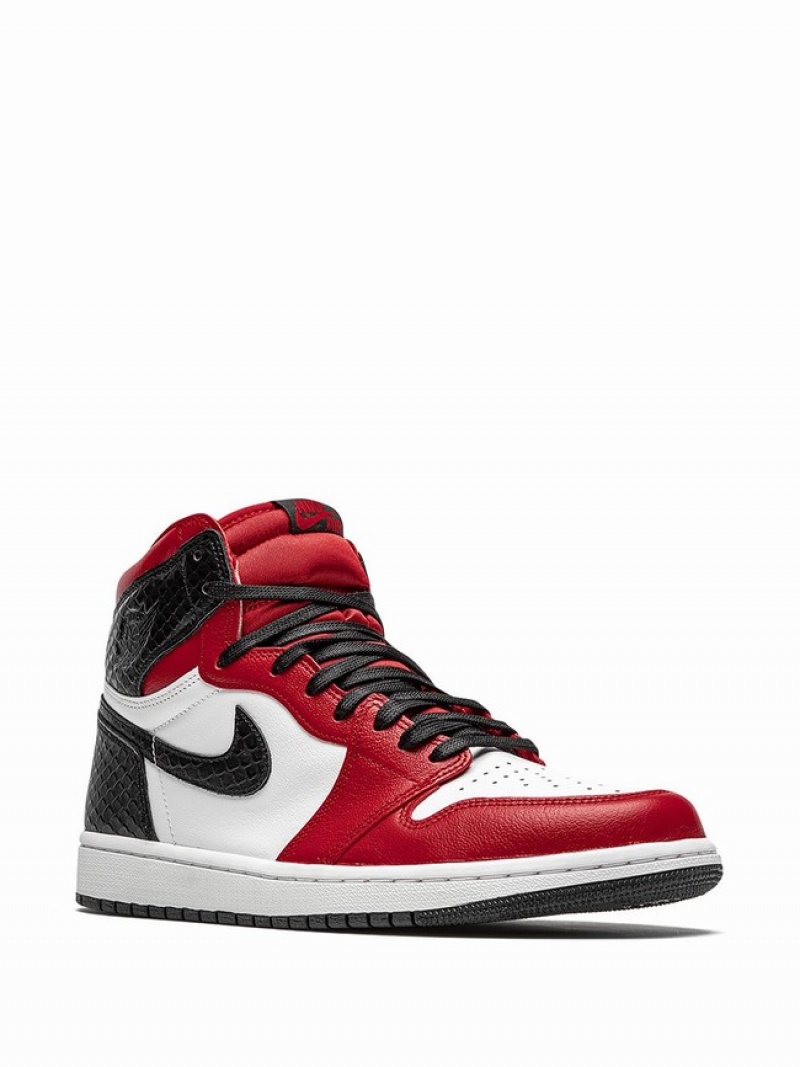 Red / White / Black Women's Nike High Retro Air Jordan 1 | QWKFHN-089