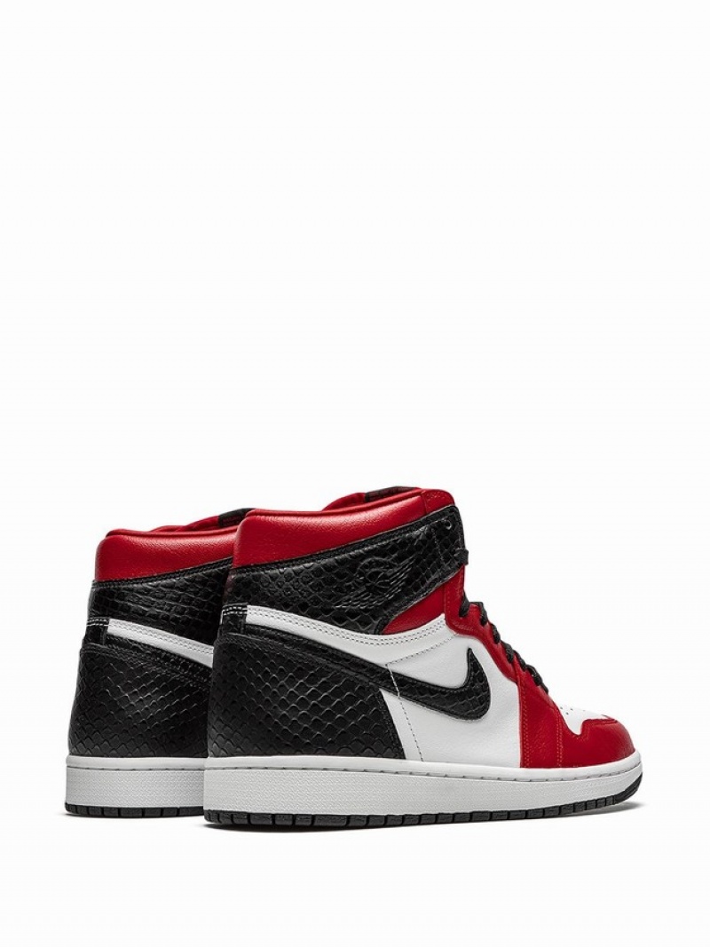 Red / White / Black Women's Nike High Retro Air Jordan 1 | QWKFHN-089