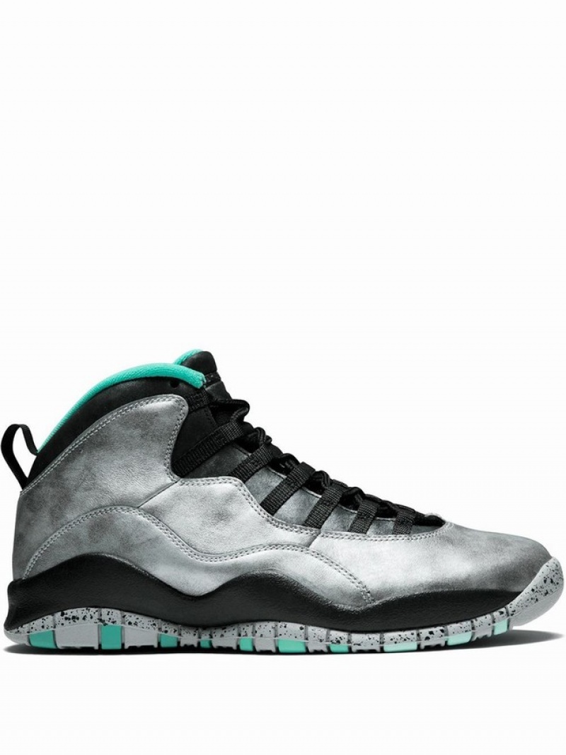 Silver Women\'s Nike Retro Air Jordan 10 | FWHIQX-470