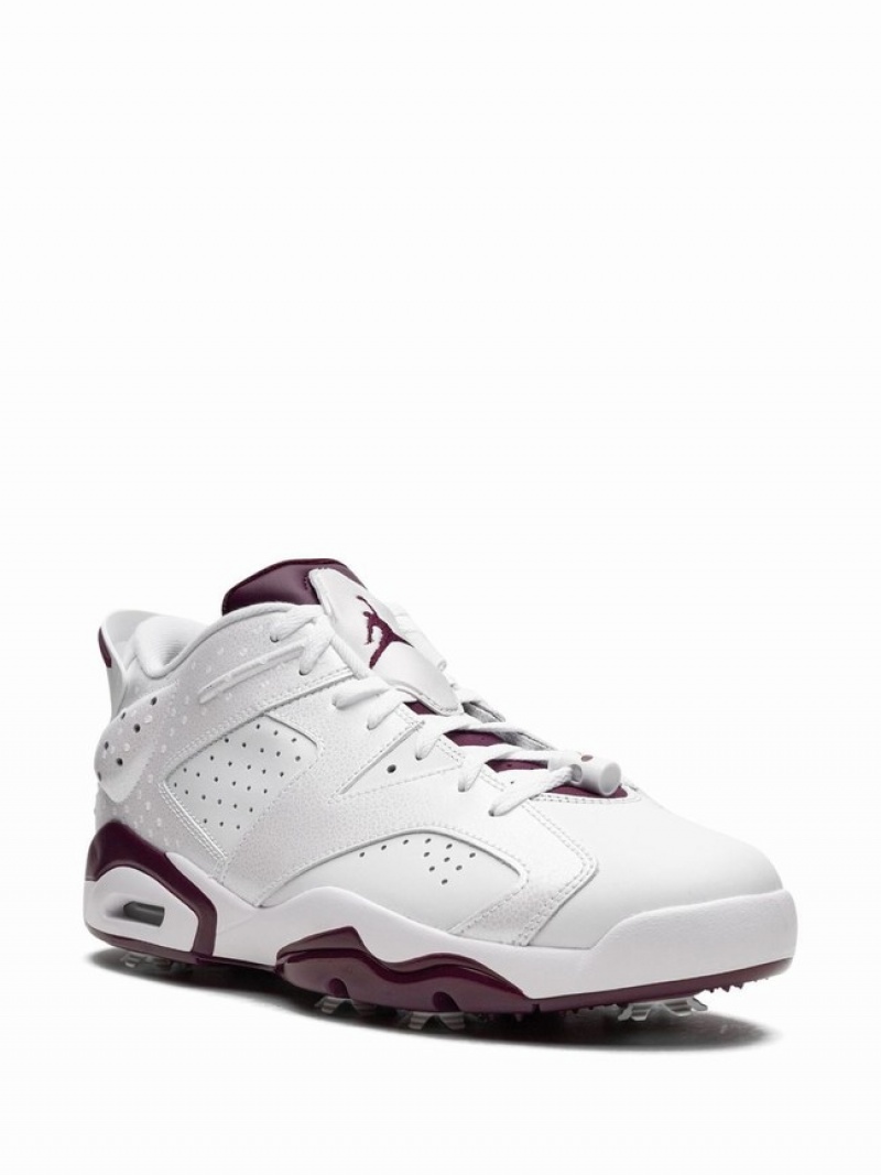 Turquoise / White Men's Nike Golf NRG Bordeaux Air Jordan 6 | NTZSDK-469