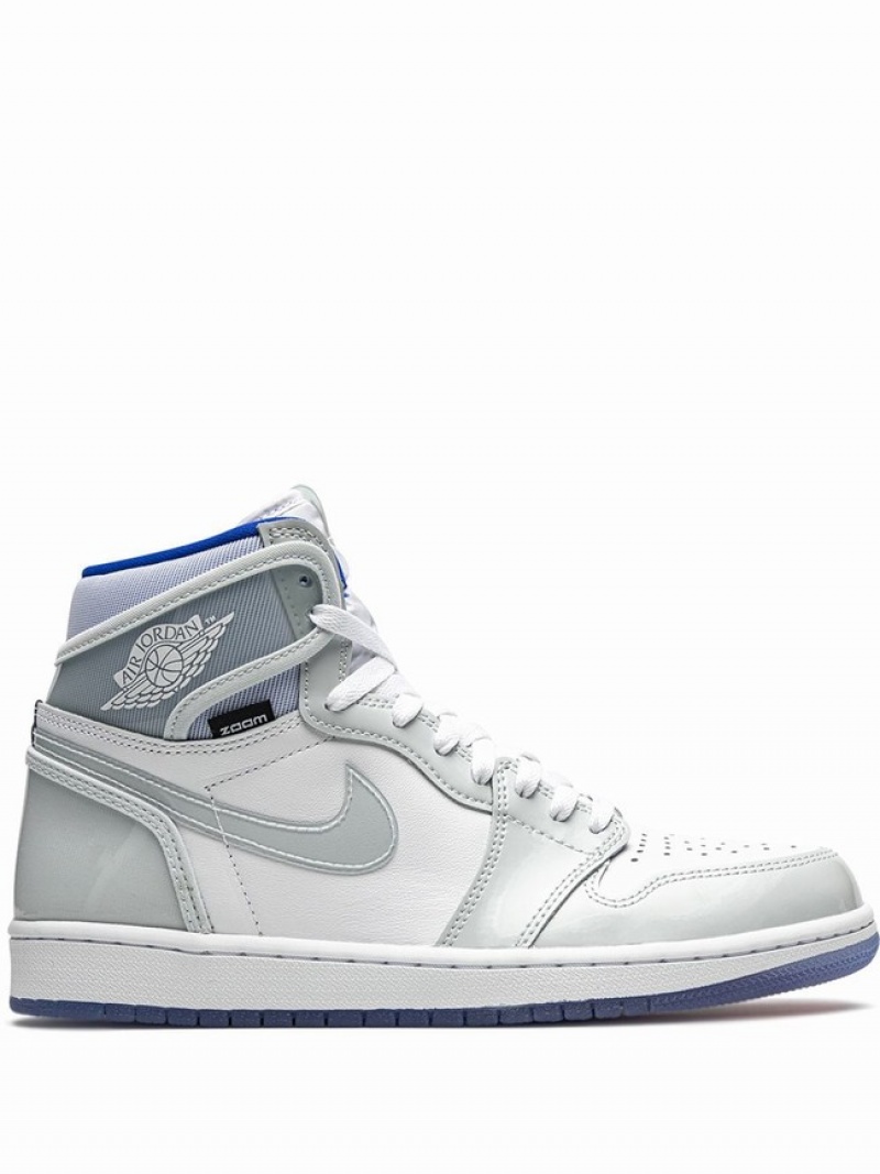 White Men\'s Nike High Zoom Air Jordan 1 | TFZCAI-015