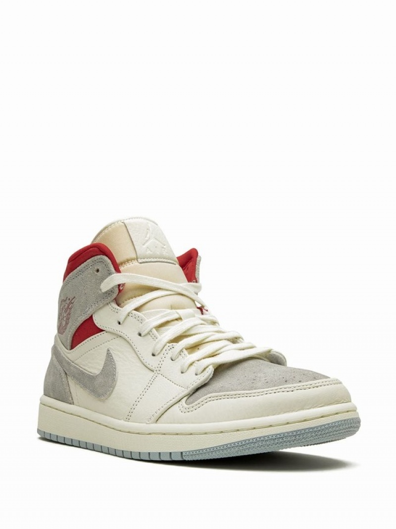 White Men's Nike Mid PRMtuff 20th Anniversary Air Jordan 1 | AMYVFH-560