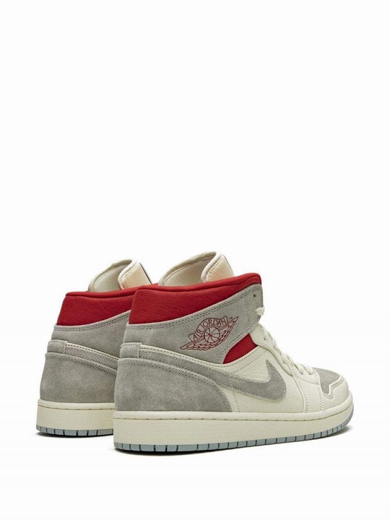 White Men's Nike Mid PRMtuff 20th Anniversary Air Jordan 1 | AMYVFH-560