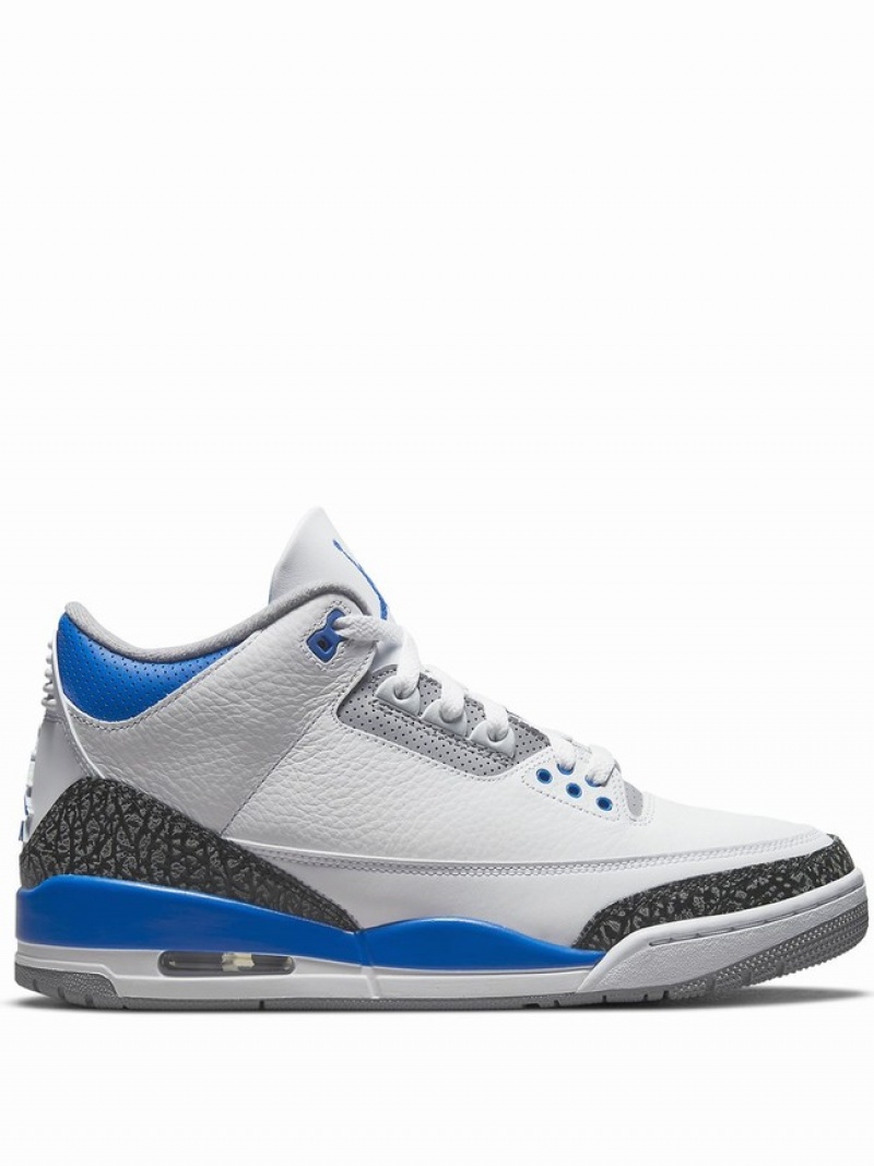 White Men\'s Nike OG Air Jordan 3 | ZLPTSV-351