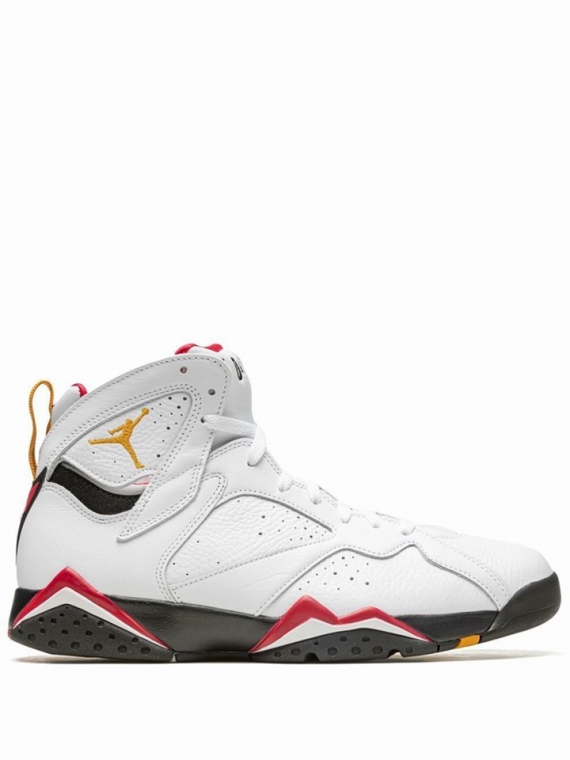 White Men\'s Nike OG Cardinal Air Jordan 7 | BTWAHU-457