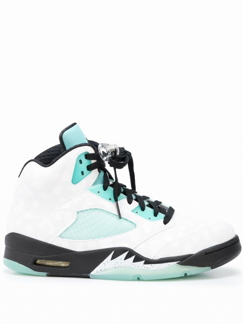 White Men\'s Nike Retro Air Jordan 5 | CVQSYF-851