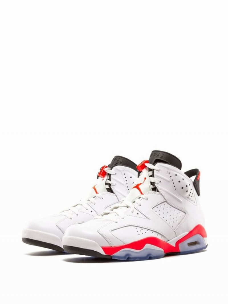 White Men's Nike Retro Infrared 2014 Air Jordan 6 | WJSEFZ-758