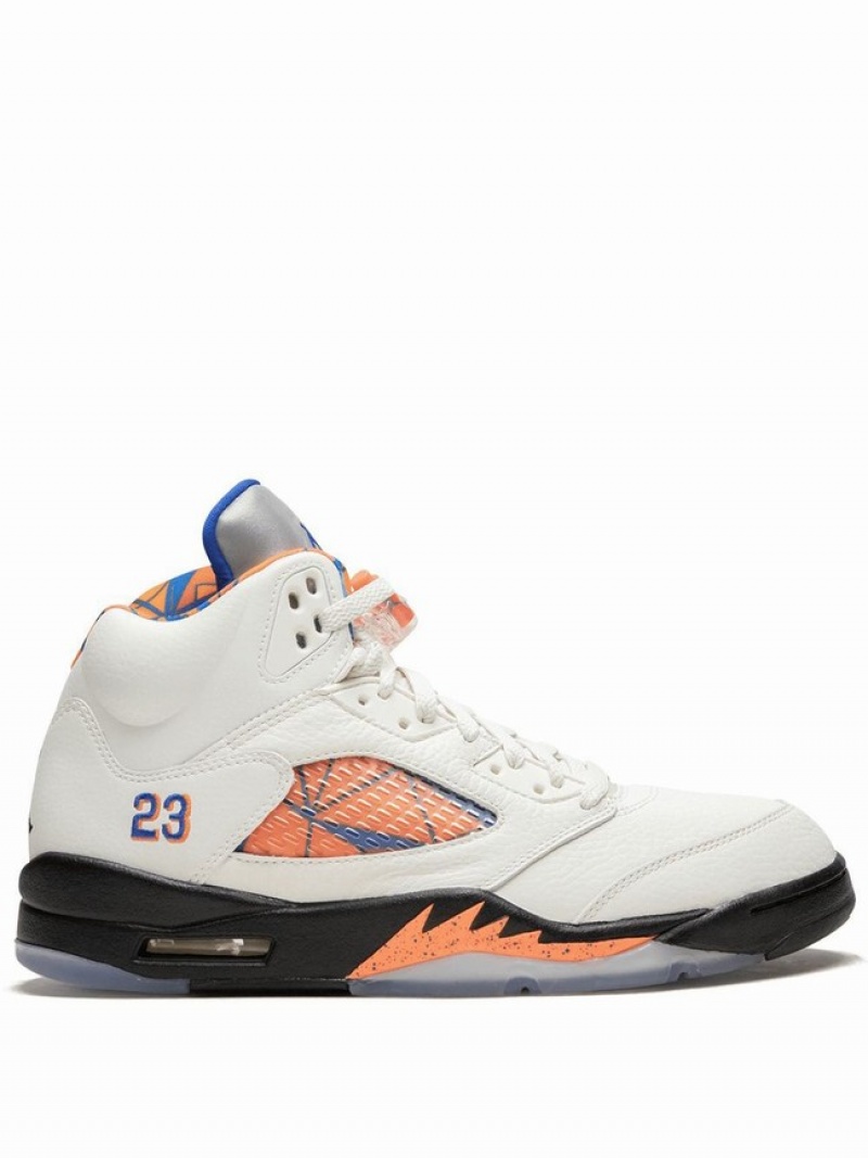 White Men\'s Nike Retro International Flight Air Jordan 5 | QHVYLT-914