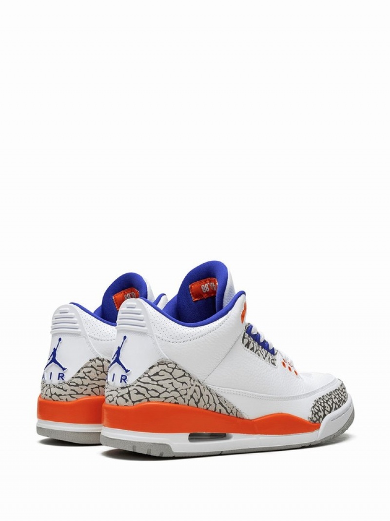 White Men's Nike Retro Knicks Air Jordan 3 | CNHUDB-184