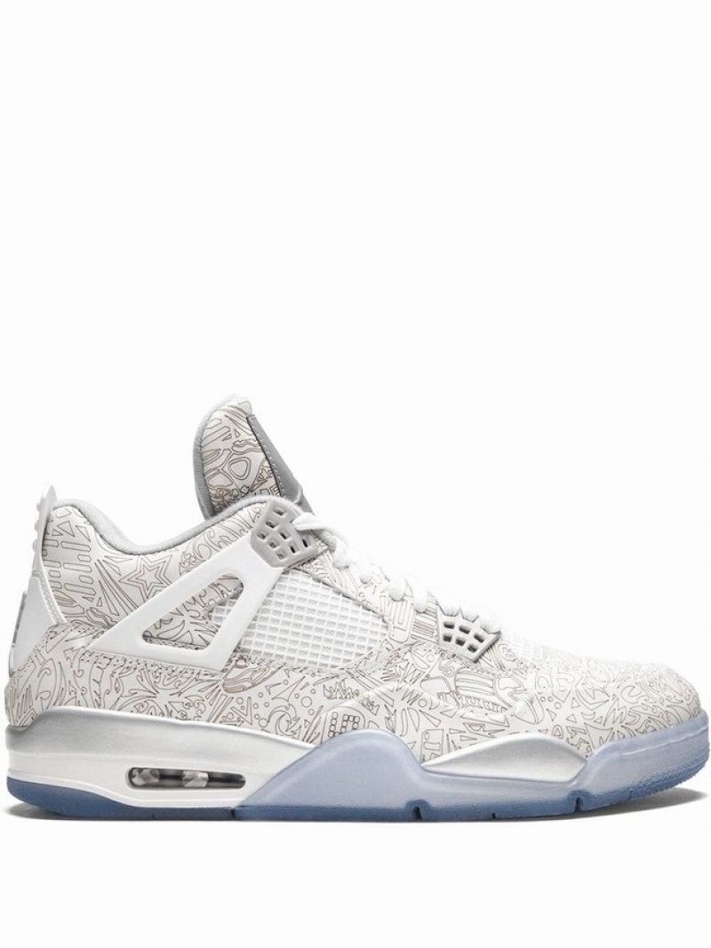 White Men\'s Nike Retro Laser Air Jordan 4 | ILCMOR-859