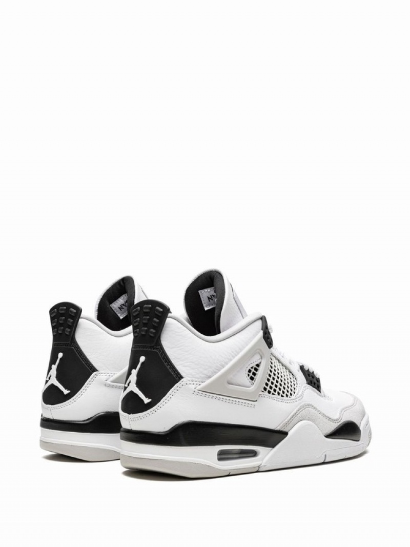 White Men's Nike Retro Military Air Jordan 4 | IMJDGU-385