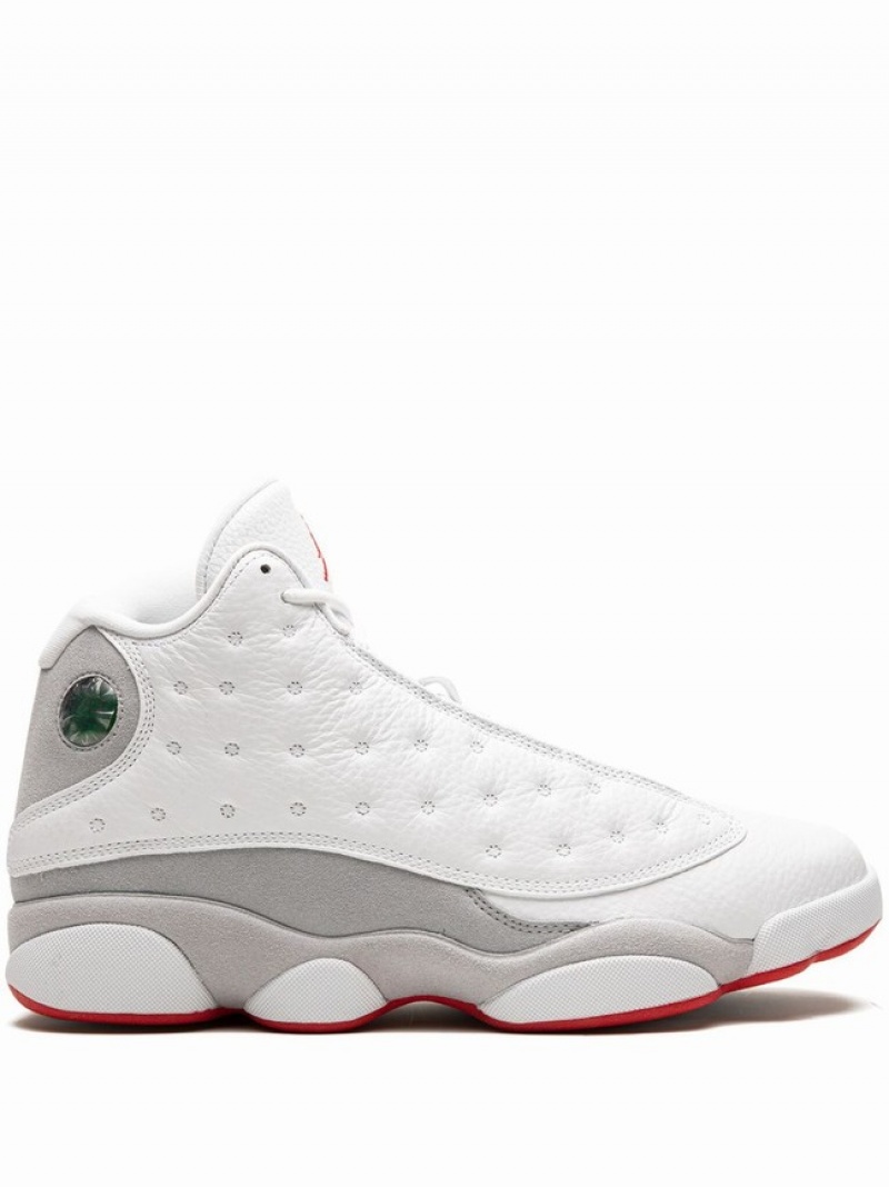 White Men\'s Nike Wolf Air Jordan 13 | MPUJIF-615