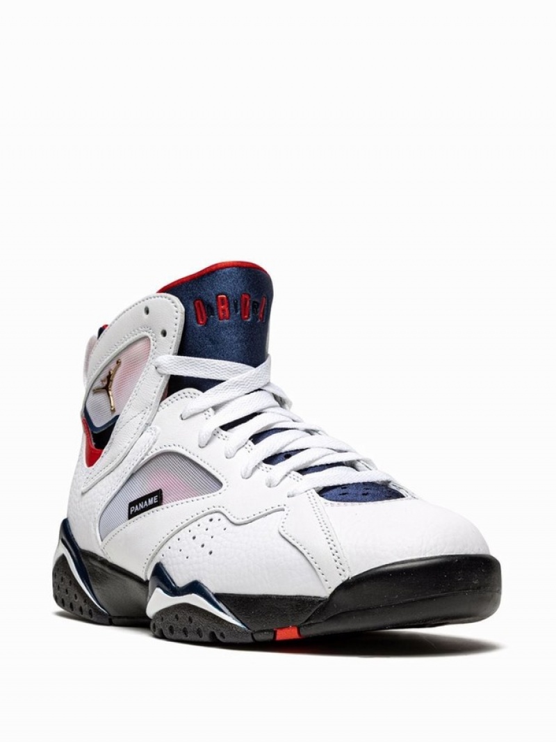 White Men's Nike x Paris Saint Germain PSG Air Jordan 7 | RLCSTU-630