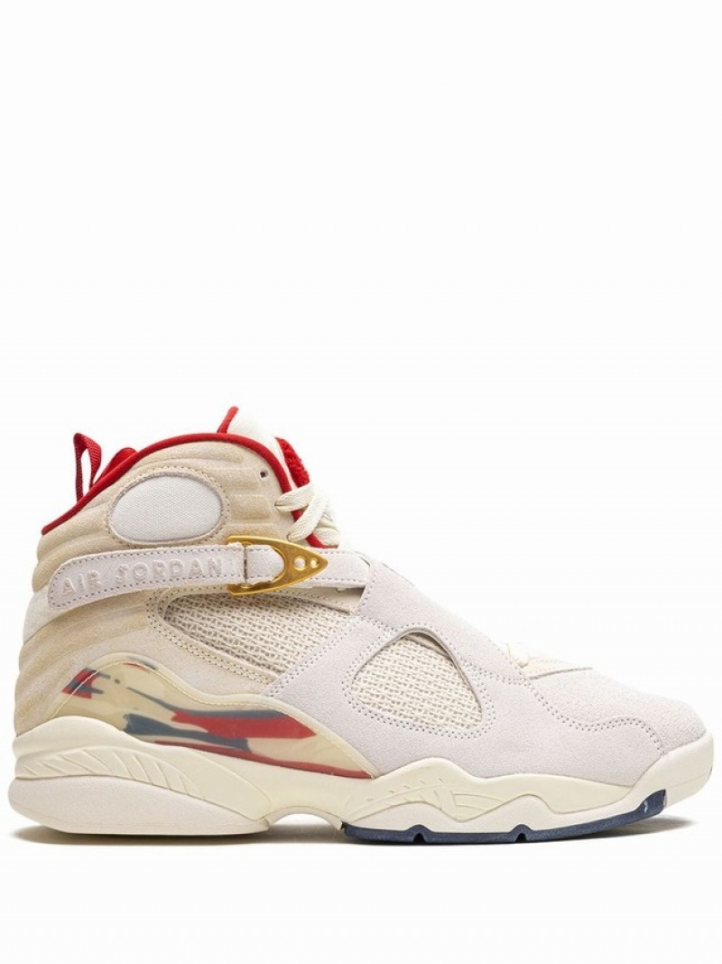 White Men\'s Nike x SoleFly Diamond Turf Air Jordan 8 | CFPMLJ-472