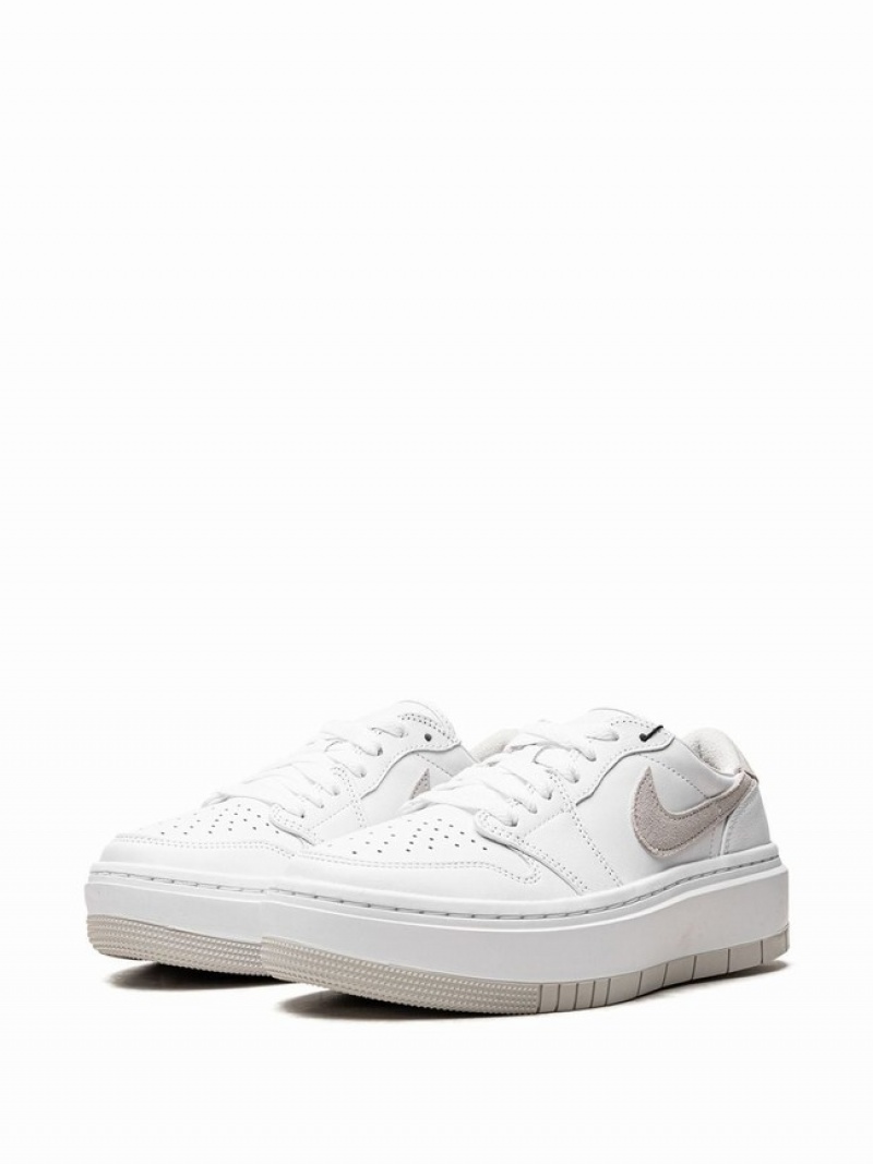 White Women's Nike Elevate Low Air Jordan 1 | DMGPKL-276