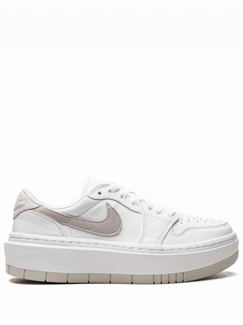 White Women\'s Nike Elevate Low Air Jordan 1 | DMGPKL-276