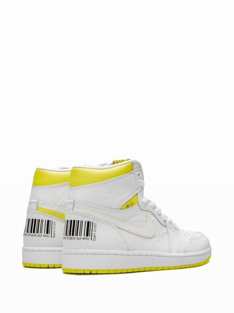 White Women's Nike First Class Flight White Air Jordan 1 | VEUWZN-190