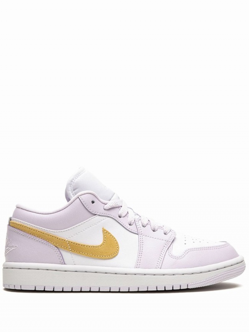 White Women\'s Nike Low Air Jordan 1 | XLRNPE-781