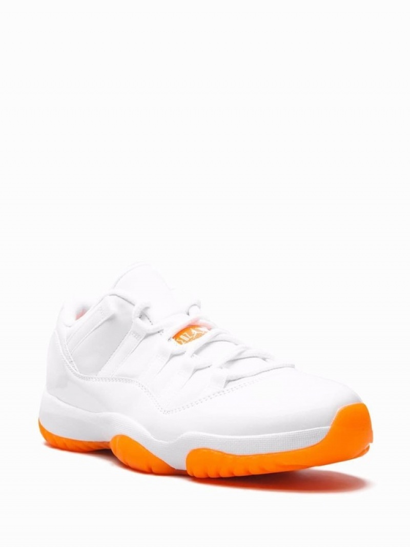 White Women's Nike Low Bright Citrus Air Jordan 11 | UTHVXL-374