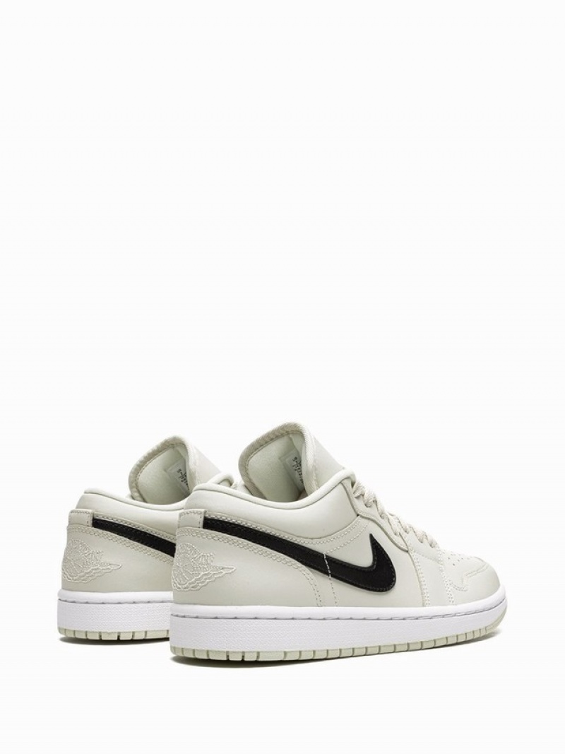 White Women's Nike Low Coconut Milk Air Jordan 1 | CVXUYO-915