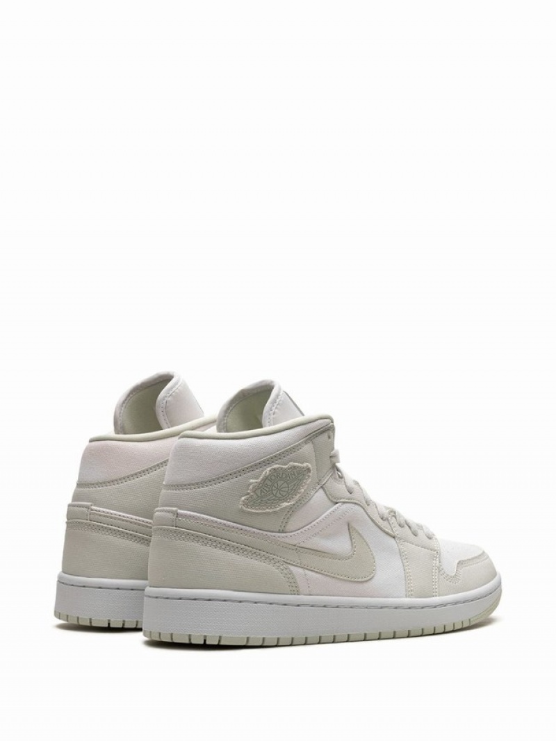 White Women's Nike Mid Spruce Aura Air Jordan 1 | LAGHVM-463