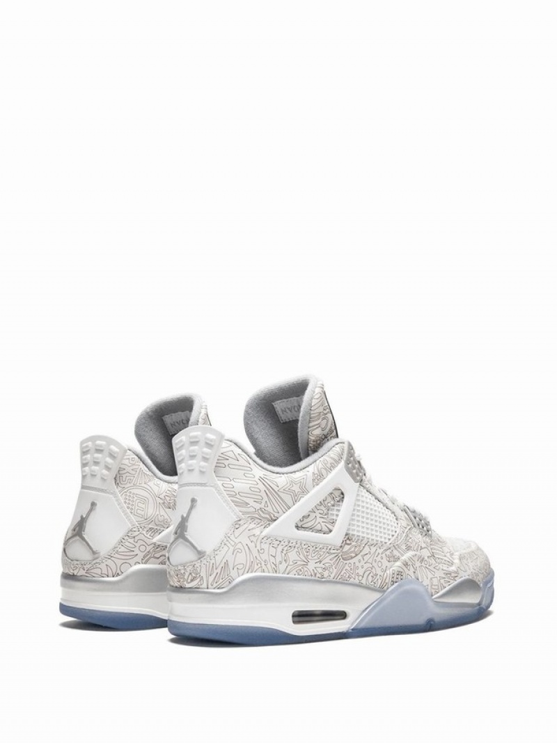 White Women's Nike Retro Laser Air Jordan 4 | XDGCLK-504