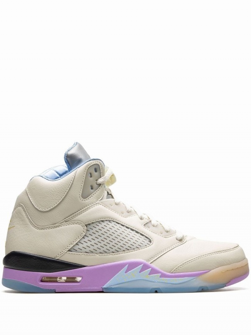 White Women\'s Nike x DJ Khaled We The Best Air Jordan 5 | OJPGXY-608