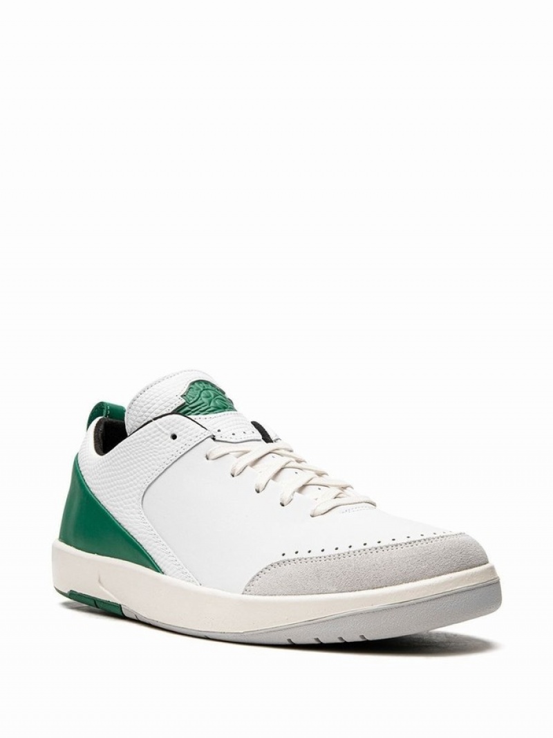 White Women's Nike x Nina Chanel Abney Retro Low SE White Malachite Air Jordan 2 | LNFBHT-568