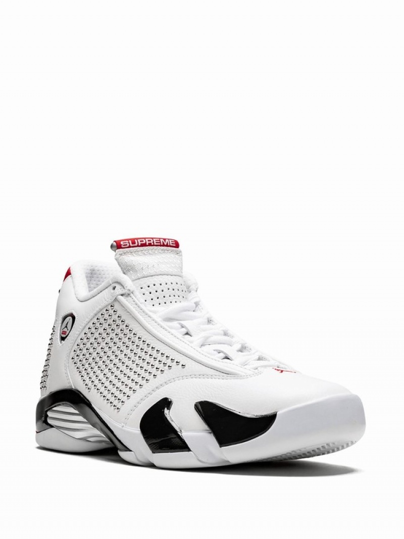 White Women's Nike x Supreme Retro Air Jordan 14 | MOAIXW-981