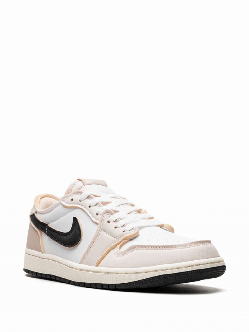 White / Beige Men's Nike Low OG EX Coconut Milk Air Jordan 1 | TNLMUP-259