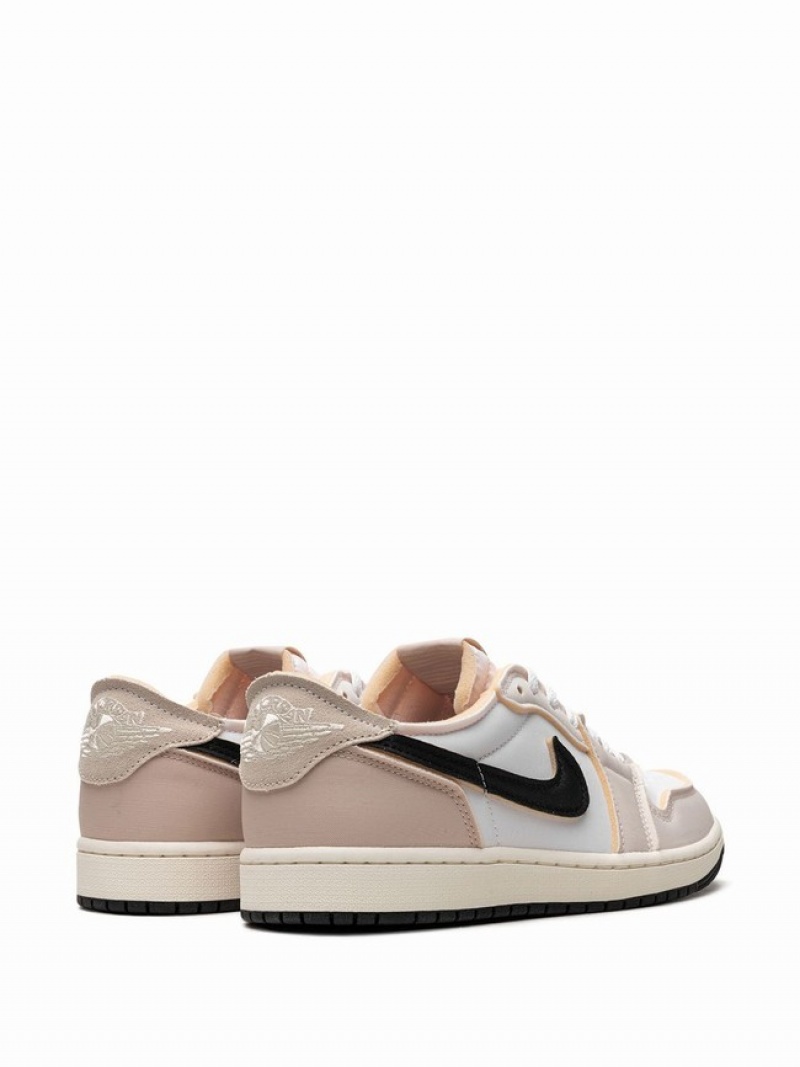 White / Beige Men's Nike Low OG EX Coconut Milk Air Jordan 1 | TNLMUP-259