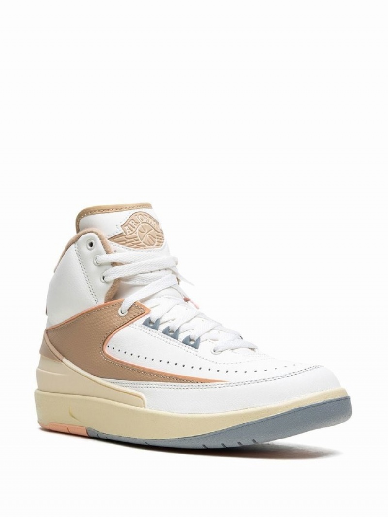 White / Beige / Light Blue Women's Nike Craft Sunset Haze Air Jordan 2 | ZPHQYB-940