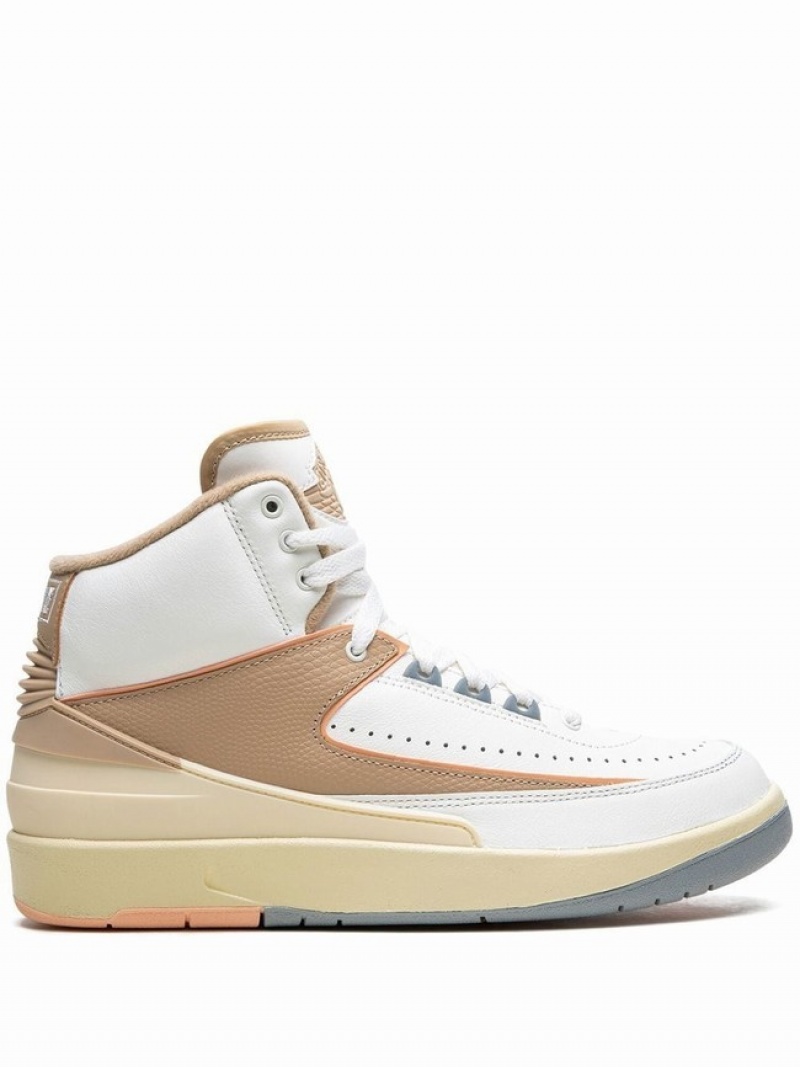 White / Beige / Light Blue Women\'s Nike Craft Sunset Haze Air Jordan 2 | ZPHQYB-940