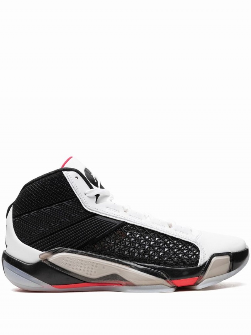 White / Black Men\'s Nike Fundamentals Air Jordan 38 | ZGKOLF-381