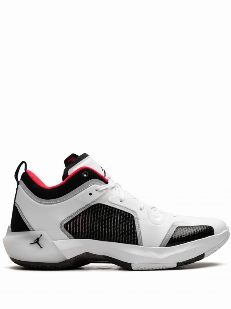 White / Black Men\'s Nike Low Siren Air Jordan 37 | VPAWKS-748