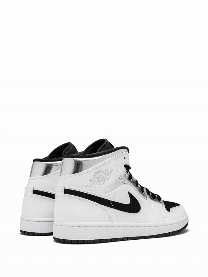 White / Black Men's Nike Mid Alternate Think 16 Air Jordan 1 | EPWFVS-462