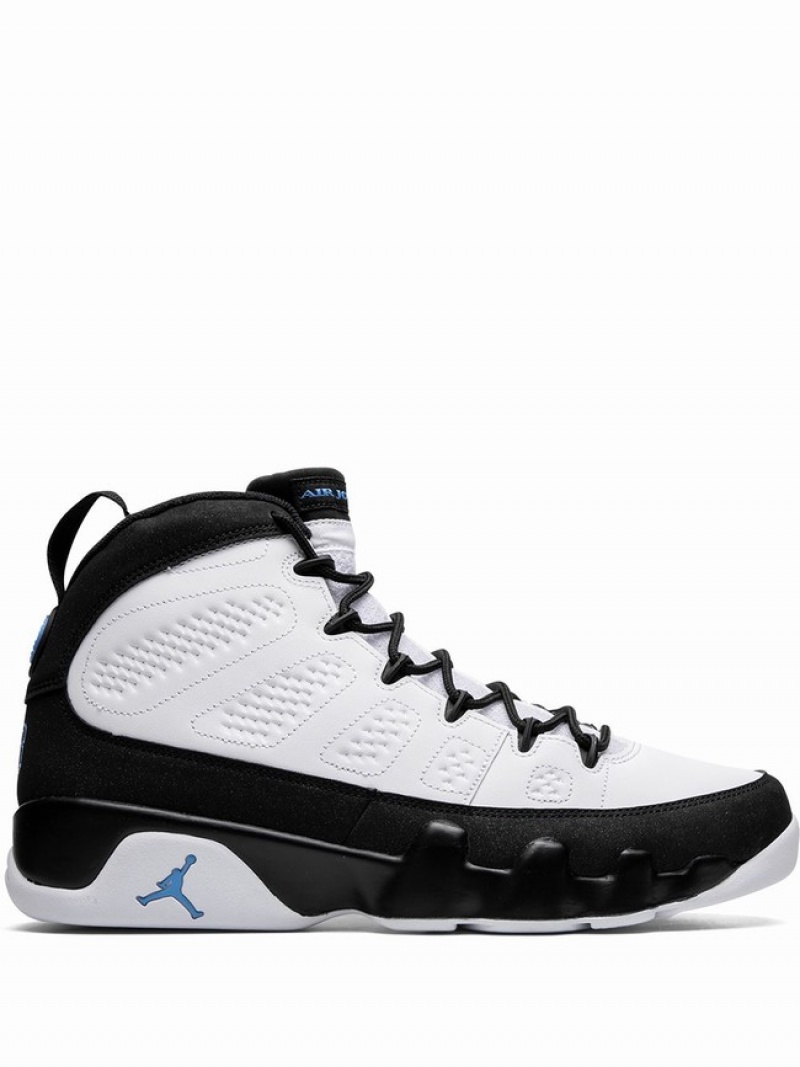 White / Black Men\'s Nike Retro Air Jordan 9 | QZPHUT-702