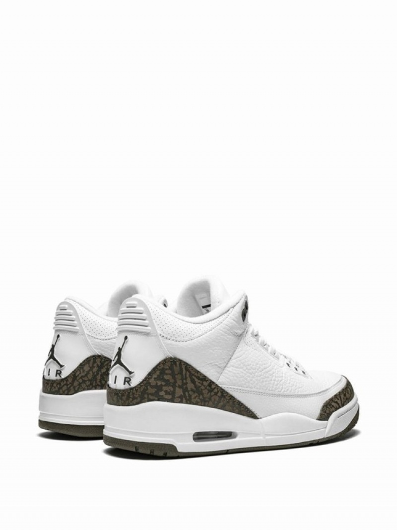 White / Black Men's Nike Retro Air Jordan 3 | YSTGUD-746