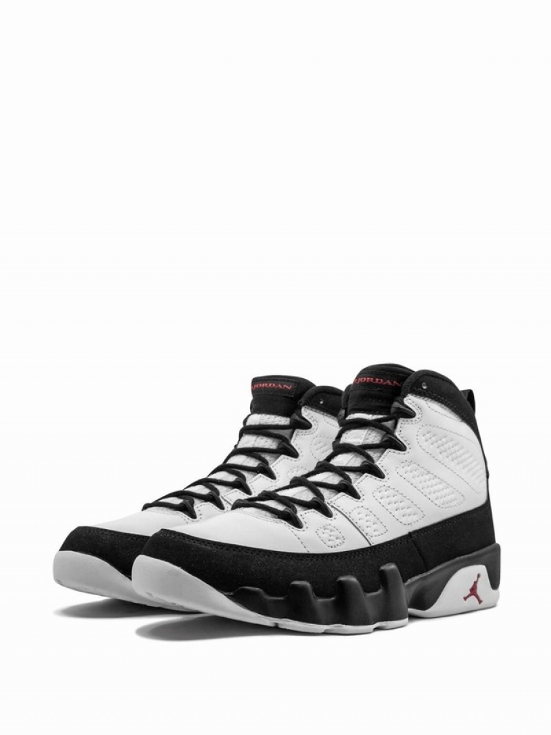 White / Black Men's Nike Retro Air Jordan 9 | AMCOTR-253