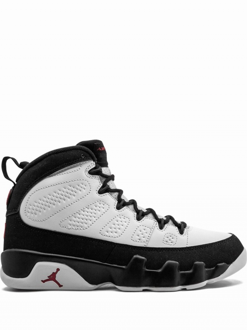 White / Black Men\'s Nike Retro Air Jordan 9 | AMCOTR-253