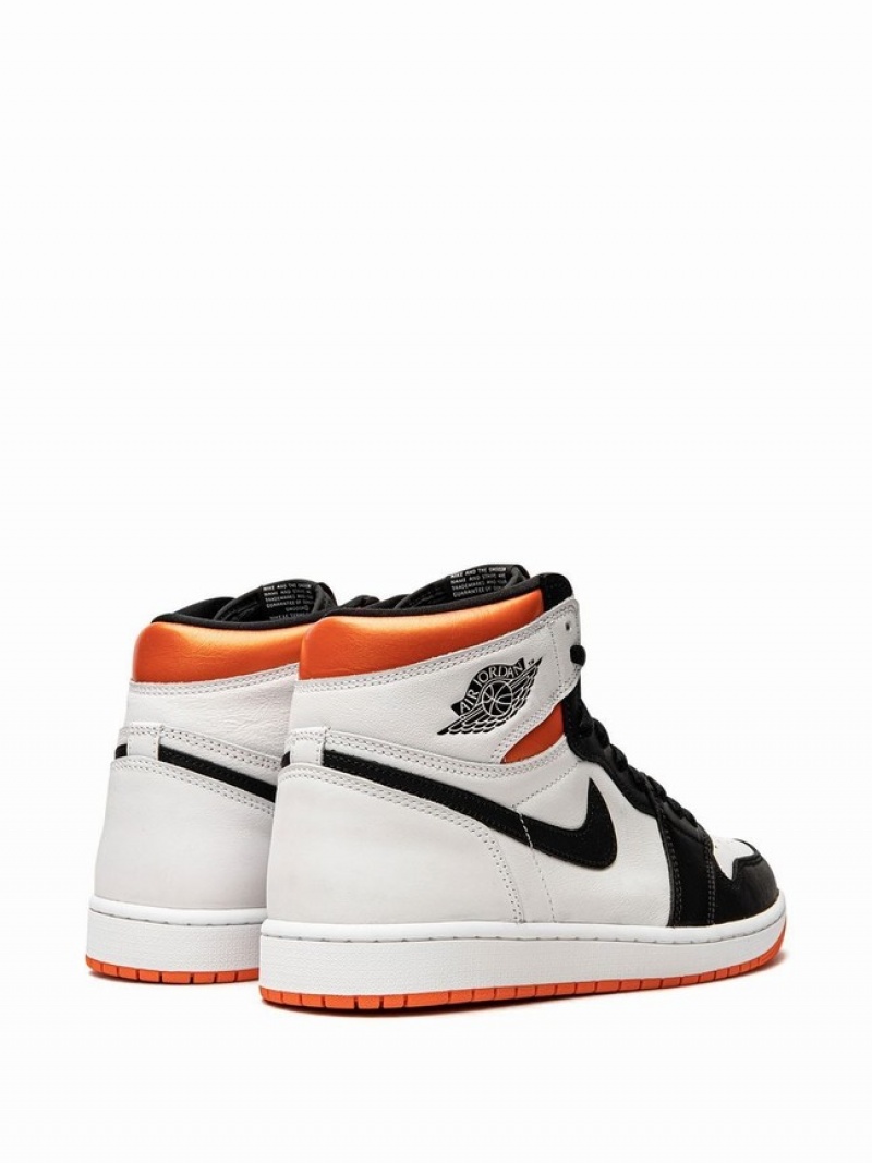 White / Black Men's Nike Retro High Air Jordan 1 | YMEVFN-086